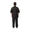 Chef Works Unisex Montreal Cool Vent Short Sleeve Chefs Jacket Black