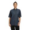 Chef Works Unisex Detroit Denim Short Sleeve Shirt Blue