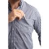 Chef Works Mens Gingham Shirt Black