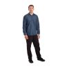 Chef Works Urban Detroit Long Sleeve Denim Shirt Blue