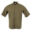 Southside Band Collar Chefs Jacket Khaki