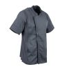 Chef Works Unisex Springfield Lightweight Short Sleeve Zipper Coat Ink Blue