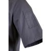 Southside Band Collar Chefs Jacket Charcoal