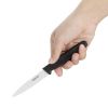 Hygiplas Straight Blade Paring Knife Black 7.5cm