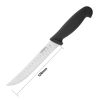 Hygiplas Scalloped Utility Knife Black 12.5cm