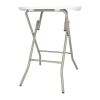 Bolero Round Folding Table Granite White 600mm (Single)