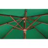 Bolero Square Double Pulley Parasol 2.5m Diameter Green