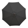 Bolero Round Parasol 3m Diameter Black