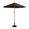 Bolero Round Parasol 3m Diameter Black