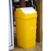 SYR Polypropylene Swing Bin Yellow 50Ltr