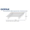 Gopak Contour Stacking Bench Teak Effect