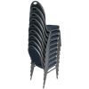 Bolero Oval Back Banquet Chairs Grey & Black (Pack of 4)