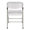 Bolero Foldaway Utility Chairs White (Pack of 2)