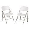 Bolero Foldaway Utility Chairs White (Pack of 2)