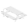 Rowlinson Wooden Picnic Bench 5ft