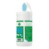 Jantex Green Surface Sanitiser Wipes Starter Tub 200mm (Pack of 200)