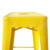 Bolero Bistro Yellow Steel?High Stool (Pack of 4)