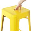 Bolero Bistro Yellow Steel?High Stool (Pack of 4)