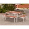 Enviro Outdoor Walnut Effect Faux Wood Bench