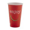 Huhtamaki Enjoy Paper Cold Cups 455ml / 16oz (Pack of 1000)