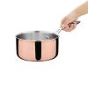 Vogue Induction Tri Wall Copper Saucepan 180mm