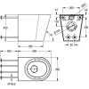 KWC DVS Floor Stand Toilet Stainless Steel