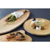 APS Timber Oval Melamine Platter 650 x 260mm