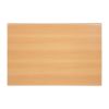 Bolero Pre-drilled Rectangular Tabletop Beech Effect