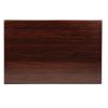 Bolero Pre-drilled Rectangular Tabletop Dark Brown