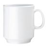 Olympia Kristallon Melamine Mugs White 340ml 12oz (Pack of 6)