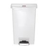 Rubbermaid Slim Jim Step on Bin Front Pedal 50Ltr White