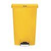 Rubbermaid Slim Jim Step on Bin Front Pedal 68Ltr Yellow