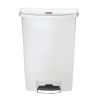 Rubbermaid Slim Jim Step on Bin Front Pedal 90Ltr White