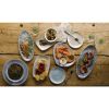 Churchill Raku Oblong Chef Plates Agate Grey 157 x 237mm (Pack of 12)