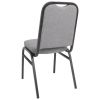 Bolero Square Back Banquet Chairs Black & Grey (Pack of 4)