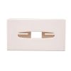 White Rectangular Tissue Holder