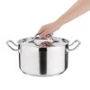 Nisbets Essentials Stainless Steel Stew Pot 5.6Ltr