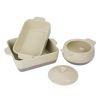 Olympia Cream And Taupe Ceramic Roasting Dish 2.5Ltr