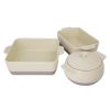 Olympia Cream And Taupe Ceramic Roasting Dish 2.5Ltr