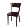 Fameg Plain Side Chairs Walnut Finish (Pack of 2)