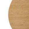 Bolero Pre-drilled Round Table Top Natural Ash Veneer 600mm