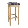 Bolero Austin High Stools Grey Tartan (Single)