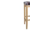 Bolero Austin High Stools Grey Tartan (Single)