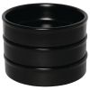 Olympia Mediterranean Stackable Dishes Black 134mm (6 Pack)