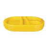 Olympia Kristallon Large Polypropylene Compartment Food Trays Yellow 374mm