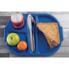 Olympia Kristallon Small Polypropylene Compartment Food Trays Blue 321mm