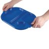 Olympia Kristallon Small Polycarbonate Compartment Food Trays Blue 322mm