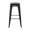 Bolero Bistro Steel?High Stool Black (Pack of 4)