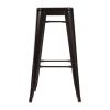 Bolero Bistro Steel?High Stool Black (Pack of 4)