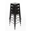 Bolero Bistro Steel?High Stool Black (Pack of 4)